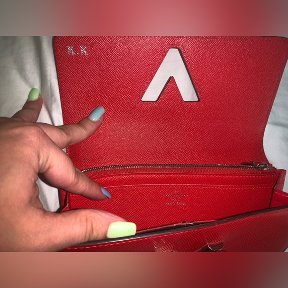 Authentic Red Louis Vuitton Epi Twist Wallet - Picture 9 of 9